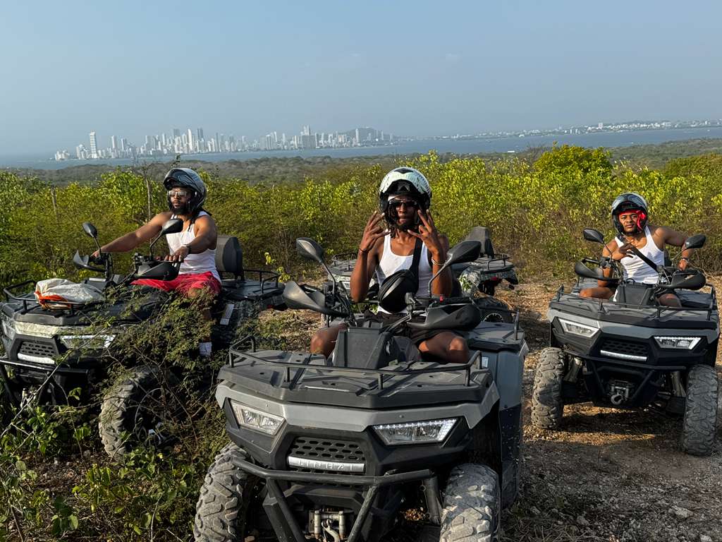 ATV group on Tierra Bomba Island
