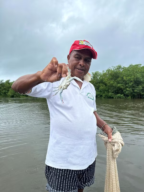 Local fisherman in La Boquilla after the morning's catch