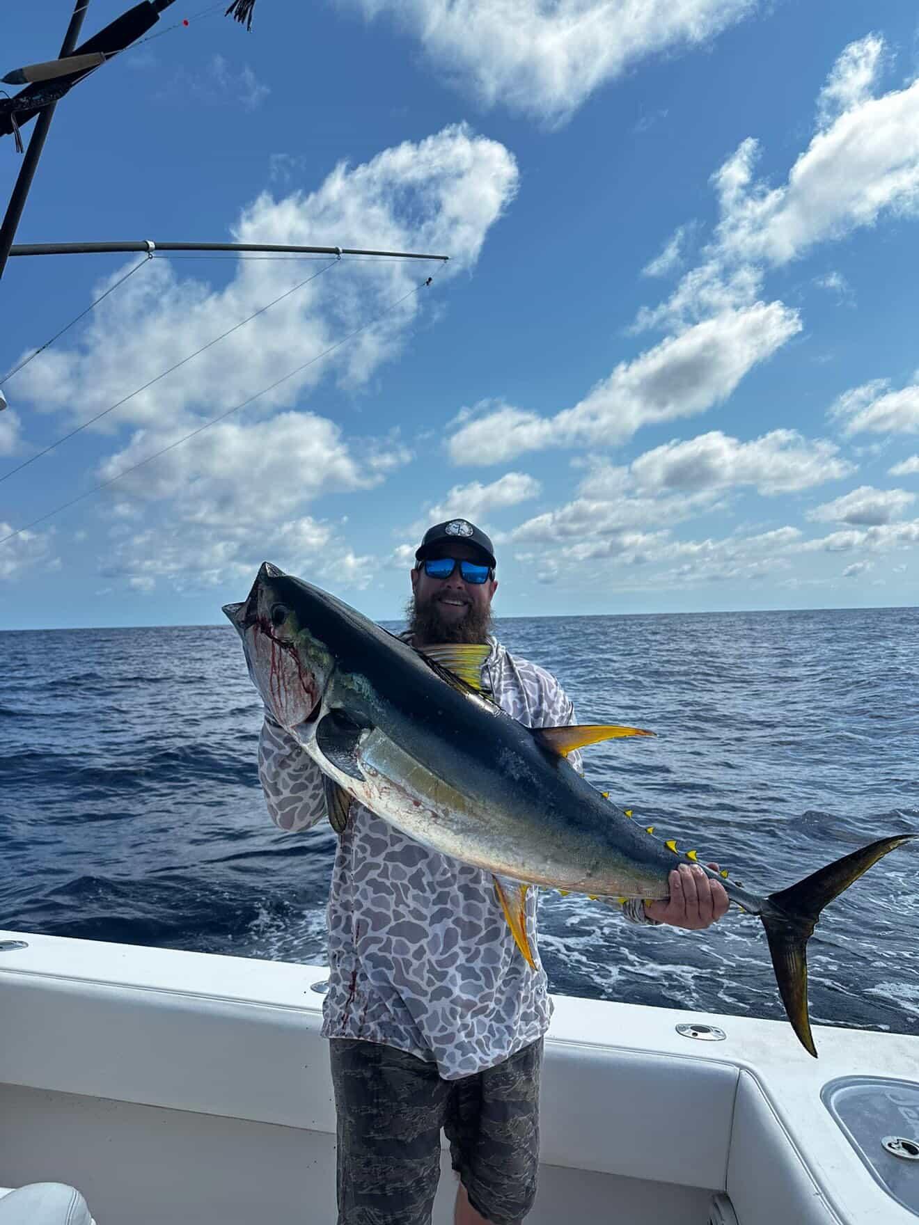 Fresh catch on a Caribbean fishing trip