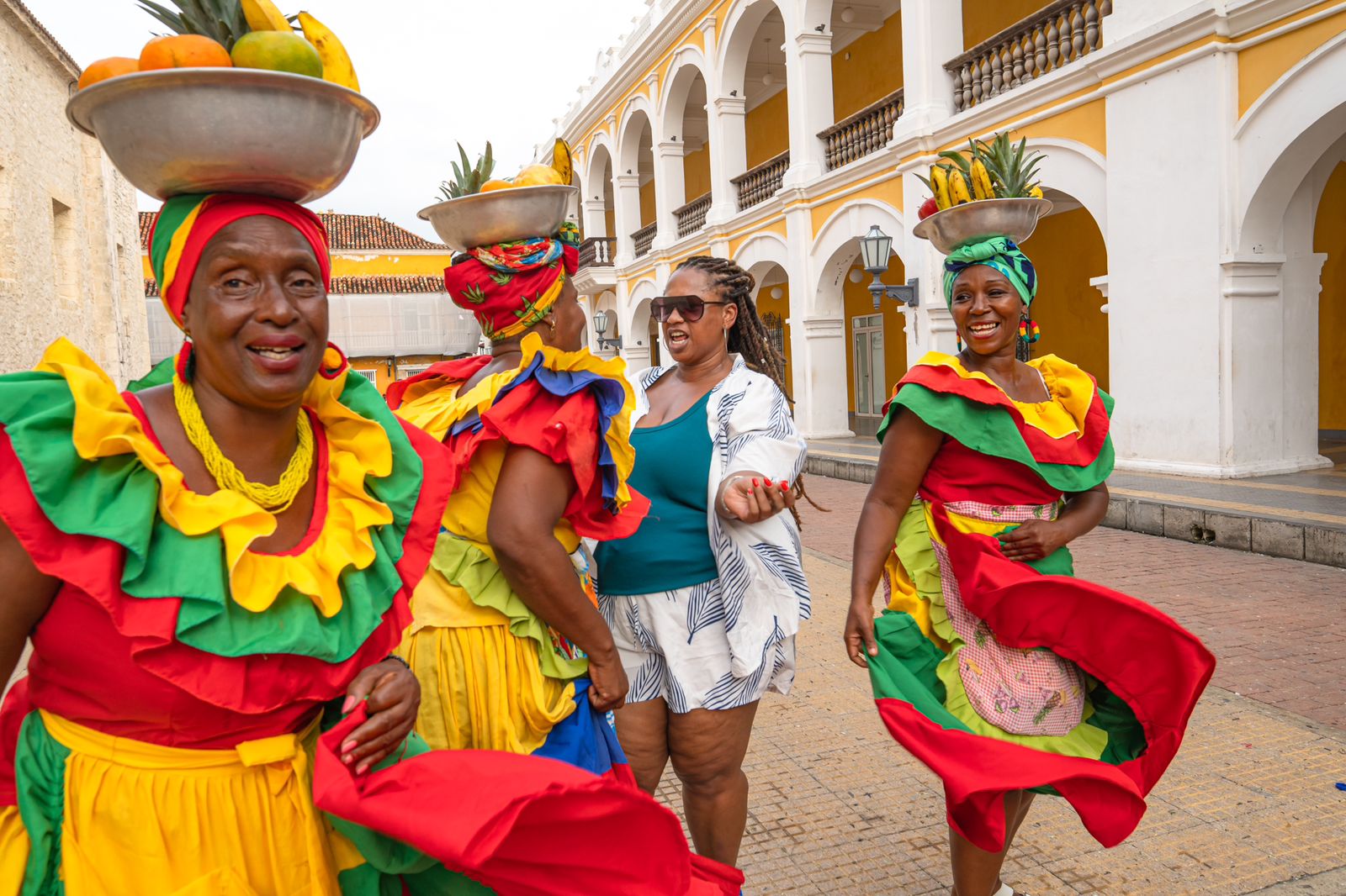Walking through Cartagena's historic streets